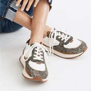 Madewell Kickoff Trainer Sneaker Leather Low Top Shoe Cushioned Women's 7.5